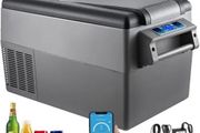 Car Refrigerator 35L Compressor Portable Small Refrigerator Refrige Car Refrigerator Freezer Vehicle Car Truck RV Boat Mini Electric Cooler Driving Travel Fishing Outdoor and Home Use