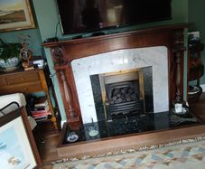 Fireplace and surround