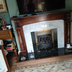 Fireplace and surround