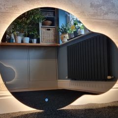 LED Bathroom Mirror Backlit Dual LED Touch Switch Made in EU High Quality Unique Shape