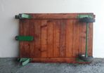 Industrial vintage wooden trolley