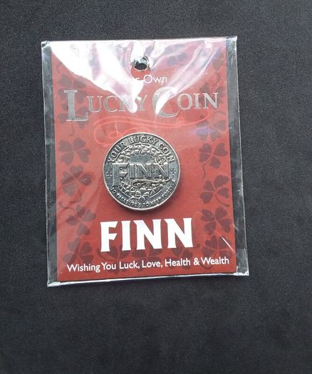 Your Own Lucky Coin " Finn" Personalised Keepsake Token
