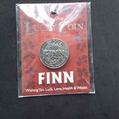 Your Own Lucky Coin " Finn" Personalised Keepsake Token
