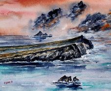 three sisters Kerry watercolour
