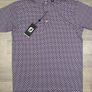 New FootJoy FJ Patterned Golf Polo Shirt Mens Medium Image 2