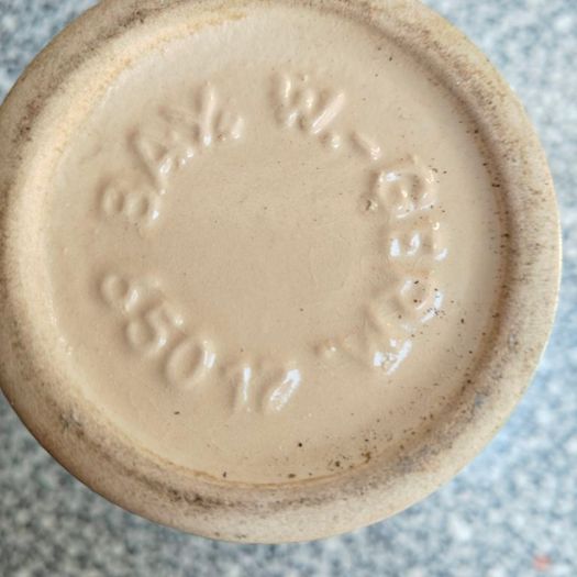 Vintage West German Bay vase, damaged.