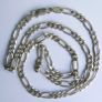 Vintage Sterling Silver 925 Figaro Link Necklace Chain length 18" - 14,68g Image 8