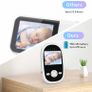 Baby monitor with camera and night vision, Video Baby Monitor no Wifi, Rechargeable Battery, 2 Way Audio Talk, Lullabye music (2.4 inches) Image 3