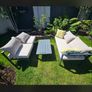 Modern Aluminum Garden Lounge Set -  Excellent Condition (4-Piece) Image 3