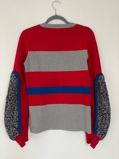 Enfold colour-block jumper