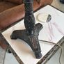 Victorian Revival style Black Lace & Beaded Fringe Table Lamps Image 4