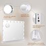 Hollywood Vanity Cosmetic Mirror For Makeup with Lights, Type-C and USB Output Port, 15 Bulbs 3 Lighting Modes Tabletop and Wall Mounted Image 7