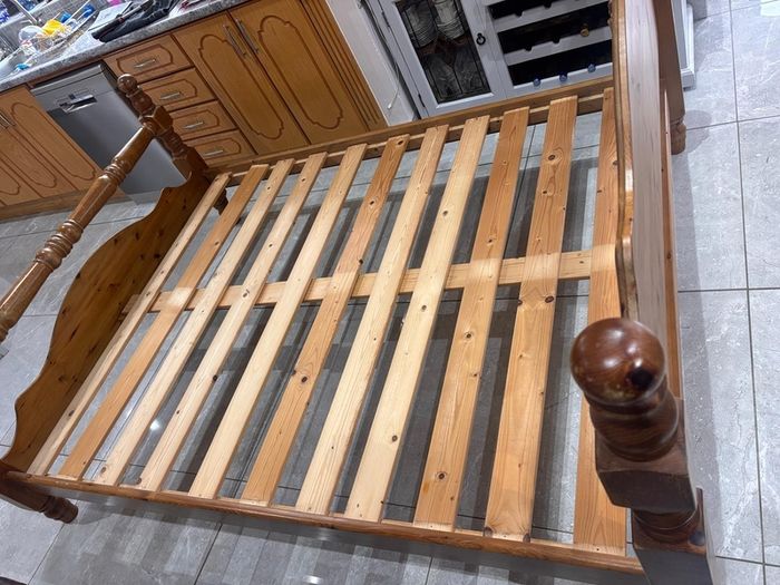 Solid Pine King Size Bed