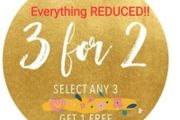 3 For 2 On Everything - Choose Any 3 - Pay For 2 - Get 1 Free!!