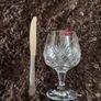 A pair of crystal brandy glasses/snifters. Image 7