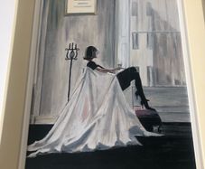 painting Jack Vettriano inspired