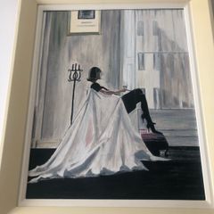 painting Jack Vettriano inspired