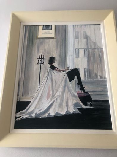 painting Jack Vettriano inspired