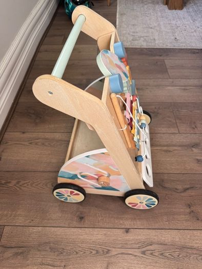 Wooden baby walker