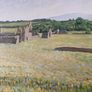 Y Bishop Irish Landscape Old Ruins Oil on Canvas Picture Image 2