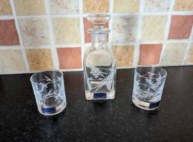 Duiske Glass Decanter and glasses
