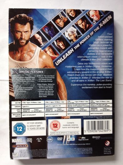 X-Men: Quadrilogy Boxset (Marvel) [Movie DVD]