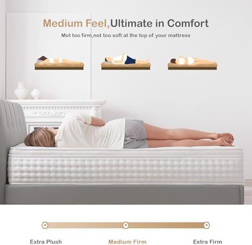 Small Double Mattress Medium Firm Memory Foam Pocket Sprung 120x190x26CM