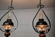 Pair of Vintage French 1970s  ceiling lights