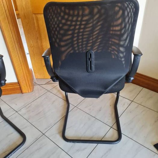 set of 3 sven christiansan netback meeting chairs