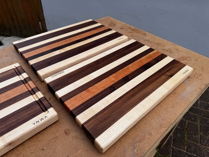 Handmade Solid Wood Chopping Boards - Walnut, Maple & Cherry