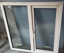 White pvc window 114 x114cm