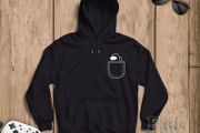 Among Us Pocket Crewmate Hoodies, Crewmate Sweatshirt, Imposter Kids Hoodie, Funny Twitch Gamer Hoodies, Christmas Matching Among Us Costume