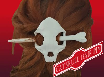 Cat Skull Hair Pi