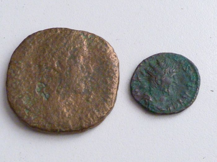 Old Roman coins