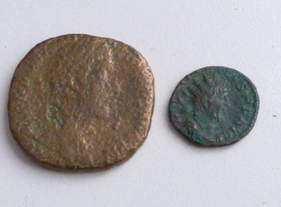 Old Roman coins