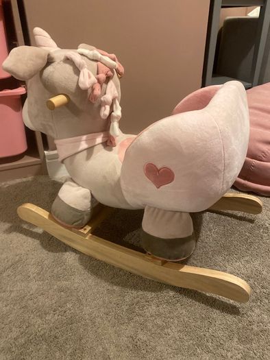 Wooden Baby Rocker Unicorn