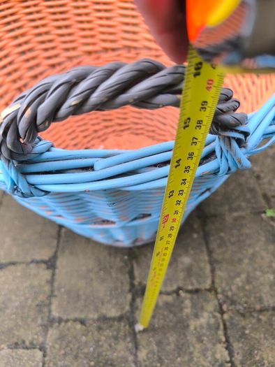 Large vintage wicker basket