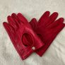 Red leather gloves Wittchen Image 3