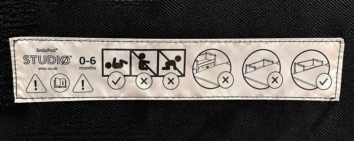 SnuzPod Studio Bedside Baby Crib Like New