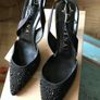 Gina Black Embellished Heels Image 2