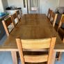 Solid Wood Dining Table & 8 Chairs Image 4