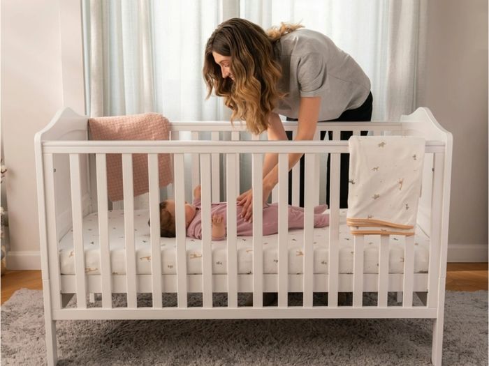 Excellent Condition Nested Sorrento Cot Bed, Mattress, + FREE Sheets