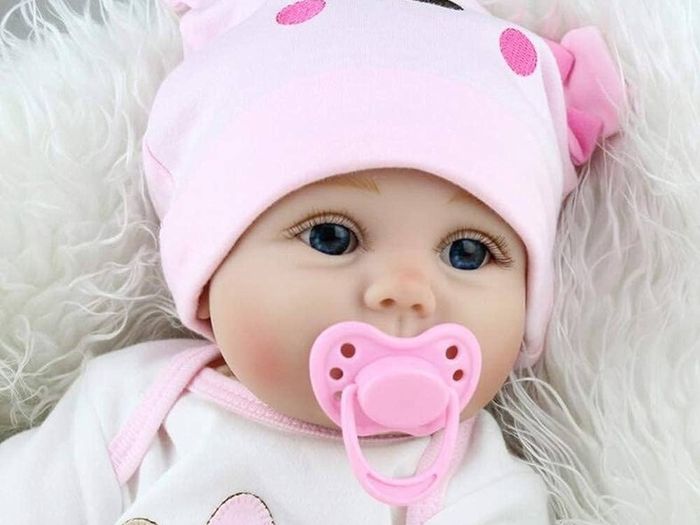 FREE 3 DAY SHIPPING 22 "Reborn Doll female Doll Realistic Soft Silicone vinyl Baby Doll toy birthday Gift