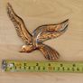 Set of 3 1970s copper flying birds retro kitsch items Image 2