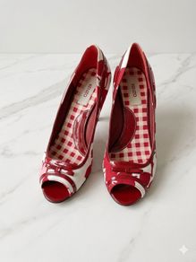 KENZO Paris: Vintage Floral Peep-Toe Pumps