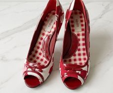 KENZO Paris: Vintage Floral Peep-Toe Pumps