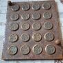Rare Heavy Antique Medical Caduceus Brass and Metal Coin or Badge for 20 Piece Metal Mold around 1914 to 1945, Image 4