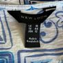 New Look Blue and White Faux Wrap Summer Dress Image 2