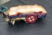 Vintage Donkey pulling Cart