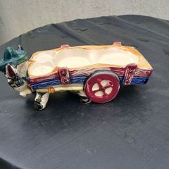 Vintage Donkey pulling Cart
